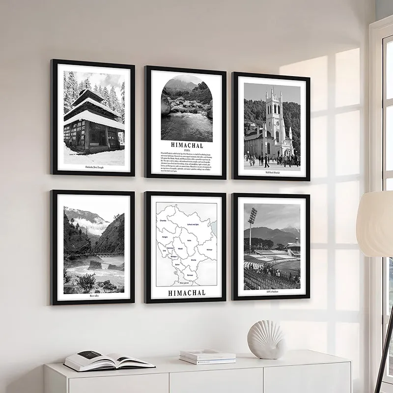 Monochrome Monuments IV Wall Art With Frame - Set Of Six media 3
