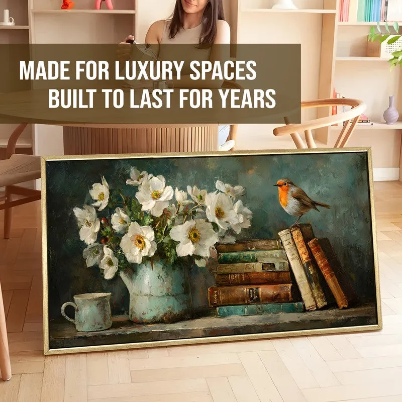 Visual Poetry Canvas Wall Painting With Frame media 5