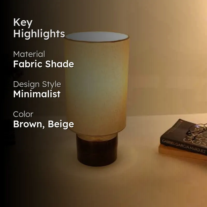 Moose Fabric Table Lamp - Beige media 2