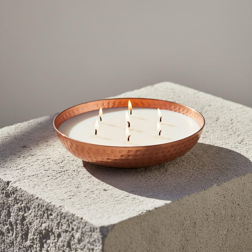 Lumetis Copper Vanilla Scented Soy Wax Candle