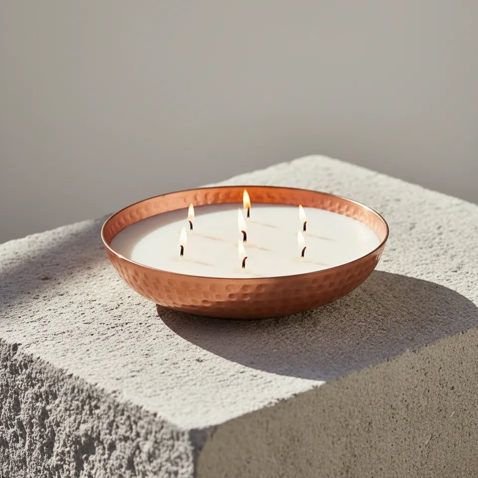 Lumetis Copper Vanilla Scented Soy Wax Candle media 1