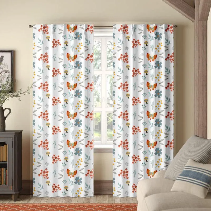 Butterfly Double Pinch Pleat Medium Width Curtain media 1
