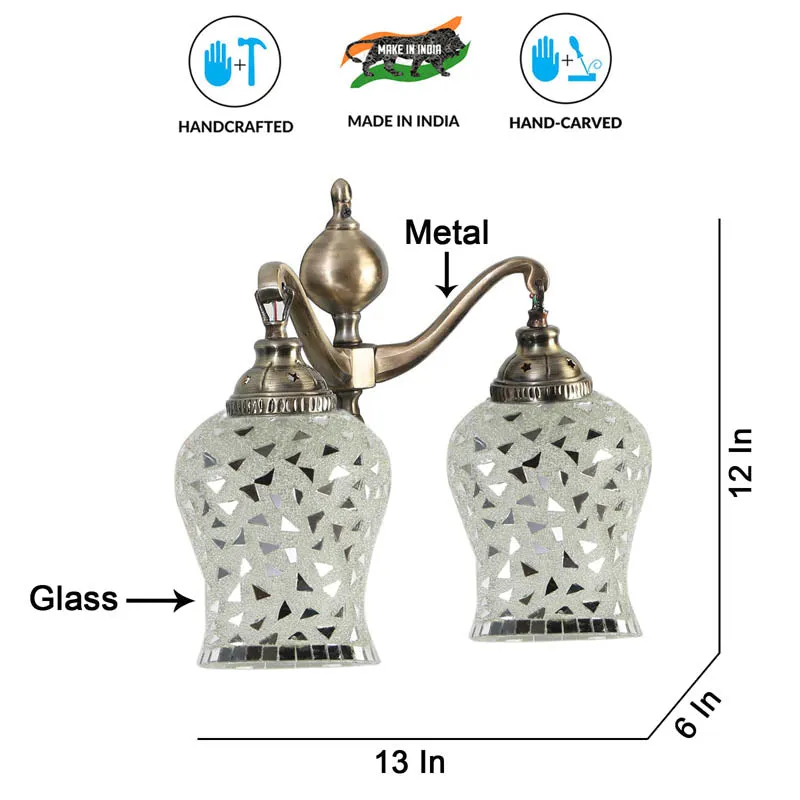 Swarna Metal Mosaic Wall Lamp media 7
