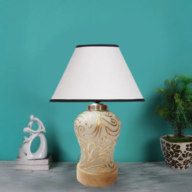 Lumithra Wooden Table Lamp - White media 3