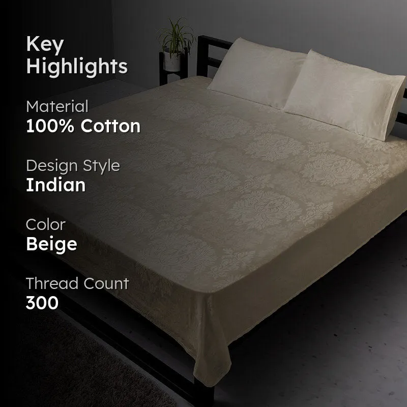 Symmetry Charm Jacquard Duvet Cover - Beige media 2