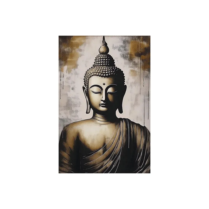 Mystical Buddha Wall Painting media 5