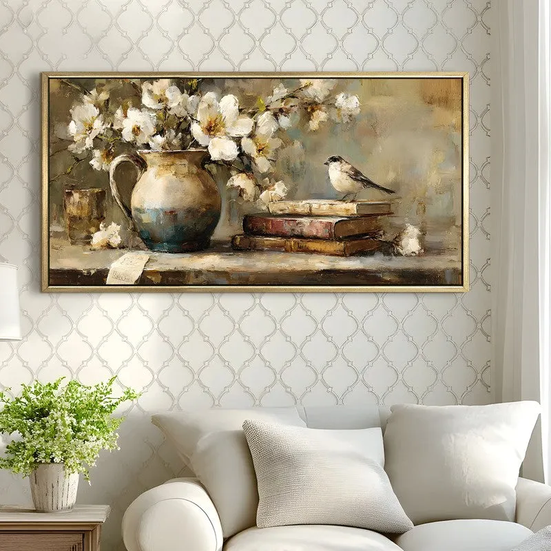 Brushwork Canvas Wall Painting With Frame media 4