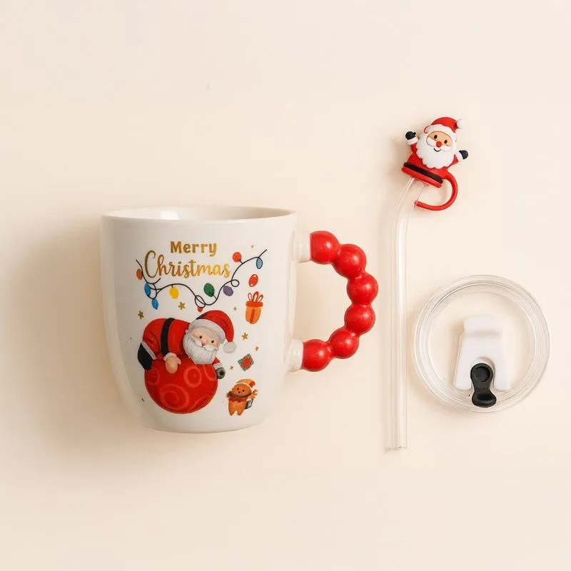 Santa Ceramic,Silicone Coffee Mug (350 mL) media 5