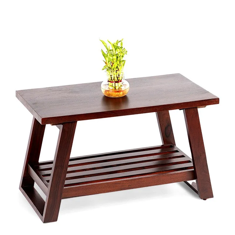 Axeron Sheesham Wooden Center Table - Dark Brown media 5