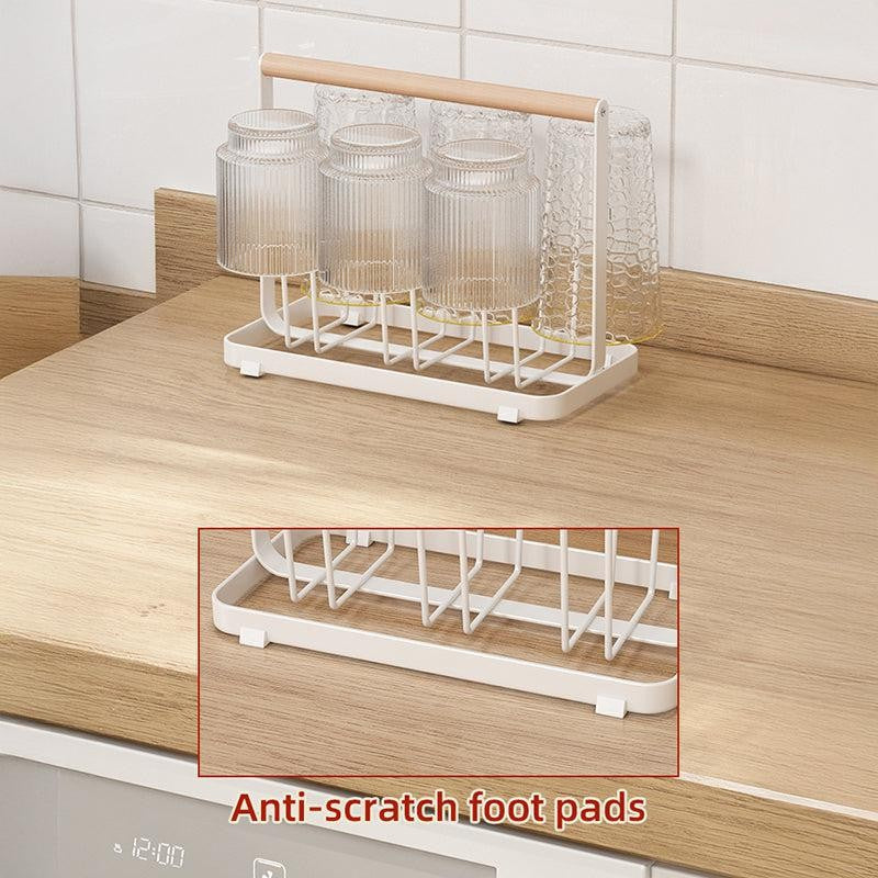 Sip Stack Carbon Steel Glass Drying Rack with Handle media 8