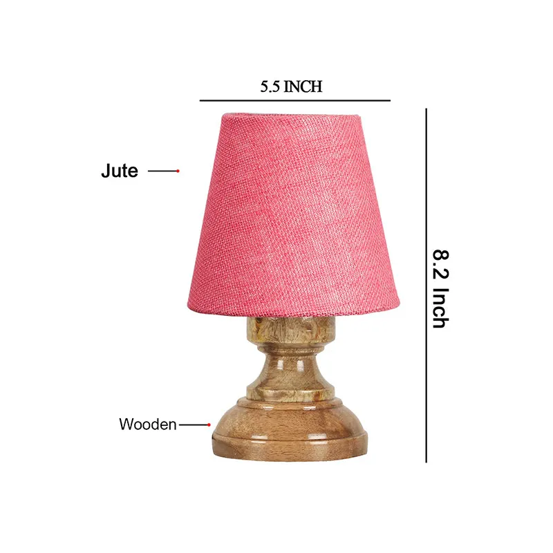Harolda Jute Table Lamp - Pink,Brown media 5