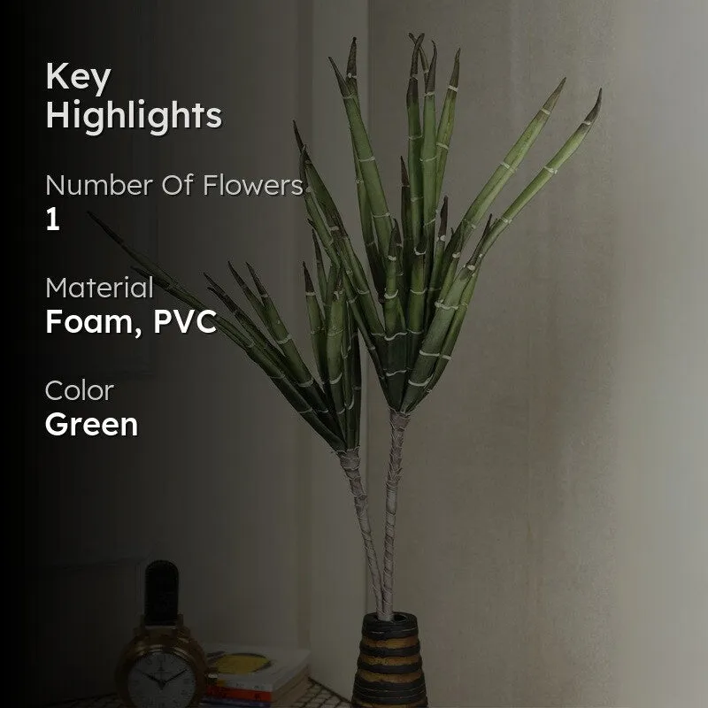 Classic Real Touch Artificial Yucca Foam Flower - Green media 2