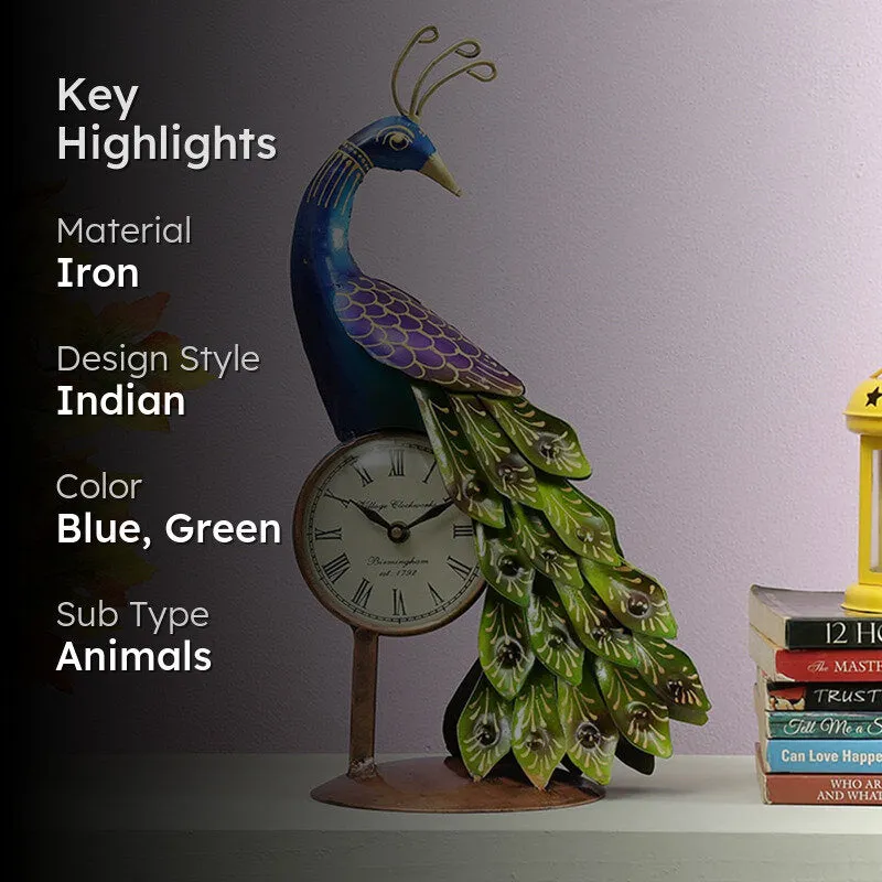 Mayura Showpiece with Clock media 2