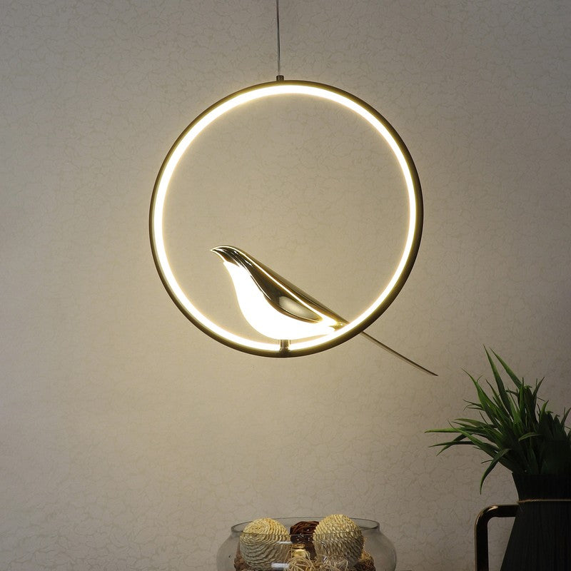 Irayra Bird Iron & Acrylic Wall Lamp