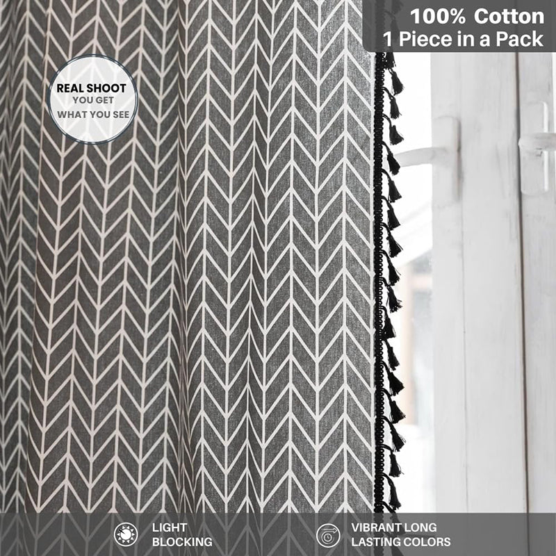 Urban Space Chevron Curtain - Grey media 3