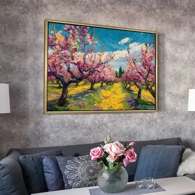 Orchard Glow Canvas Wall Painting With Frame media 6