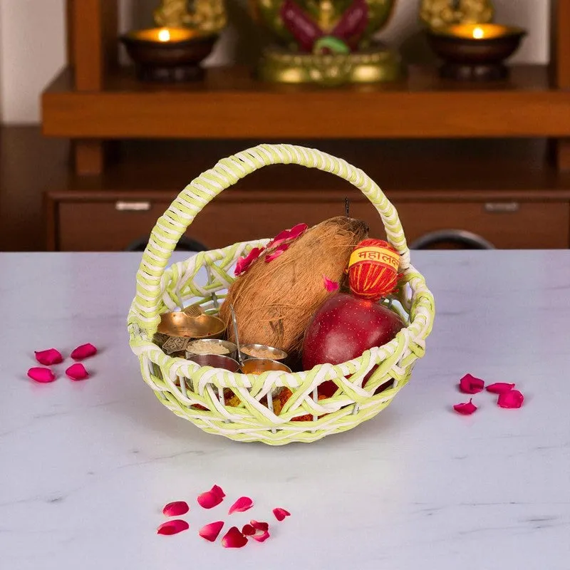 Fresh Bloom (Raffia,Metal) Fruit Basket media 6