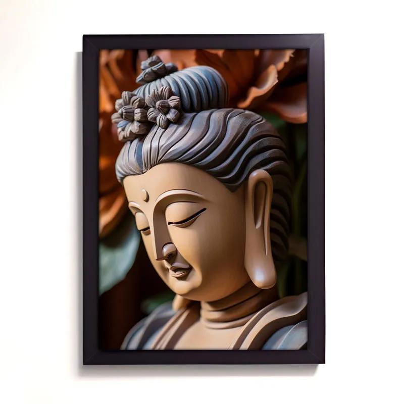 Elysian Meditation Buddha Wall Painting media 3