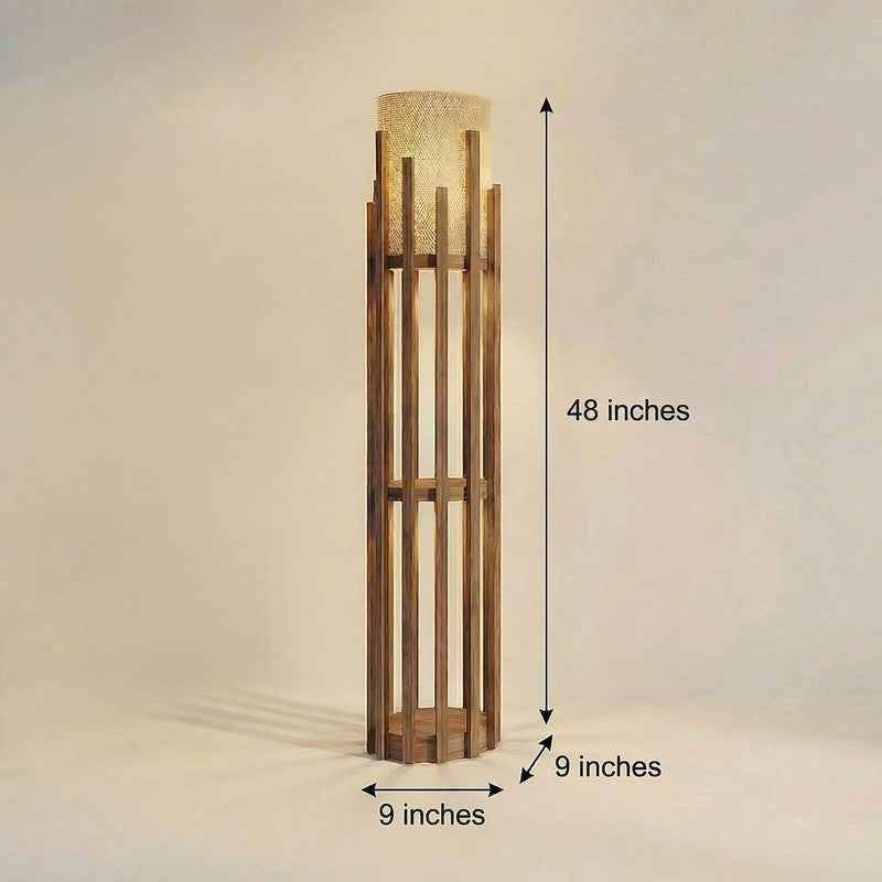 DLume Wooden Cage Floor Lamp media 8