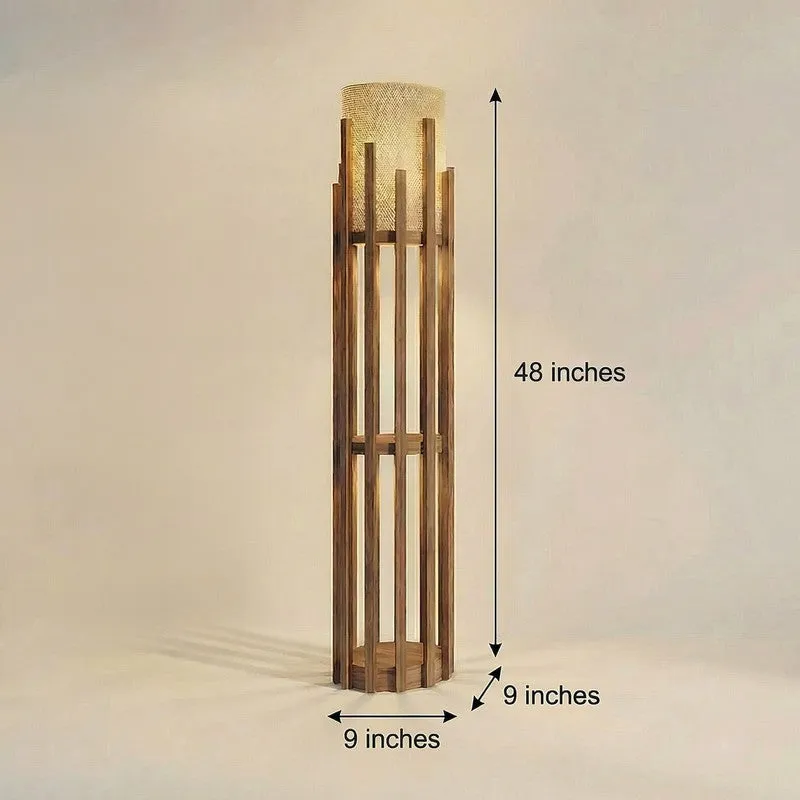 DLume Wooden Cage Floor Lamp media 8