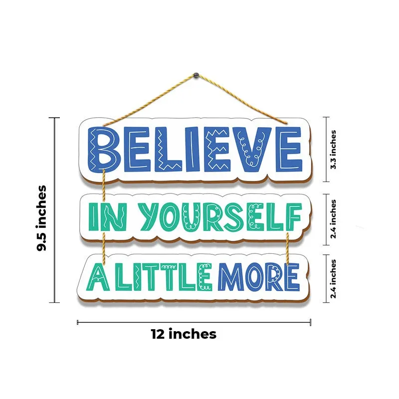 The Self-Belief Channel (Blue, Green)- MDF Wall Accents media 5