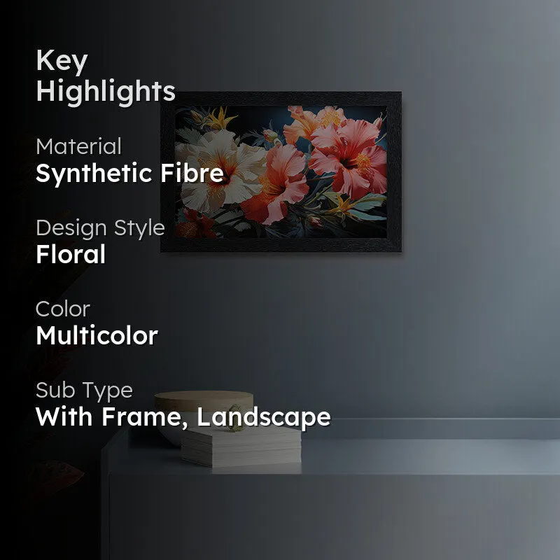 Hibiscus Charm Wall Painting media 2