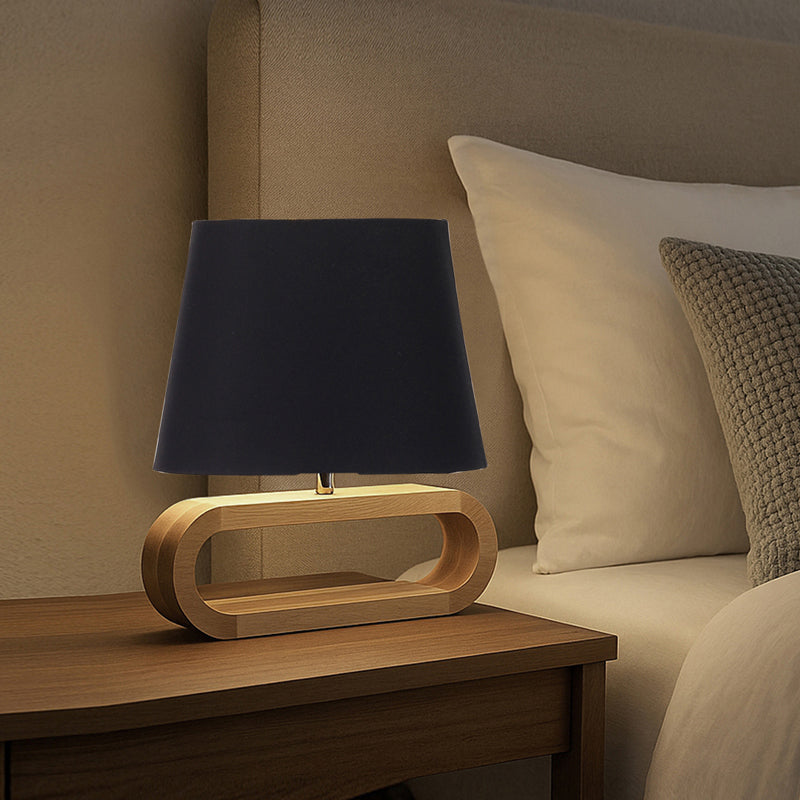 Cotin I Curve Cotton Table Lamp - Black,Brown