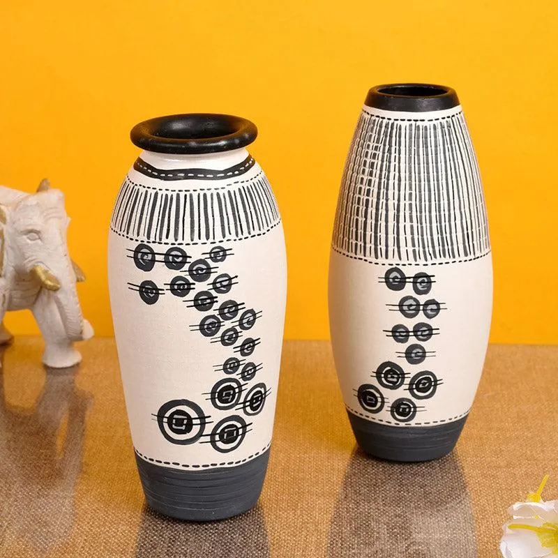 Vishaka Terracotta Vase - Set of Two media 1