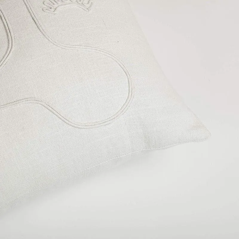 Femi Doodle Embroidered Cushion Cover media 3
