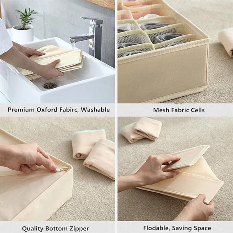 Aspen Cloth Organizer (Beige) - Set Of Two media 4