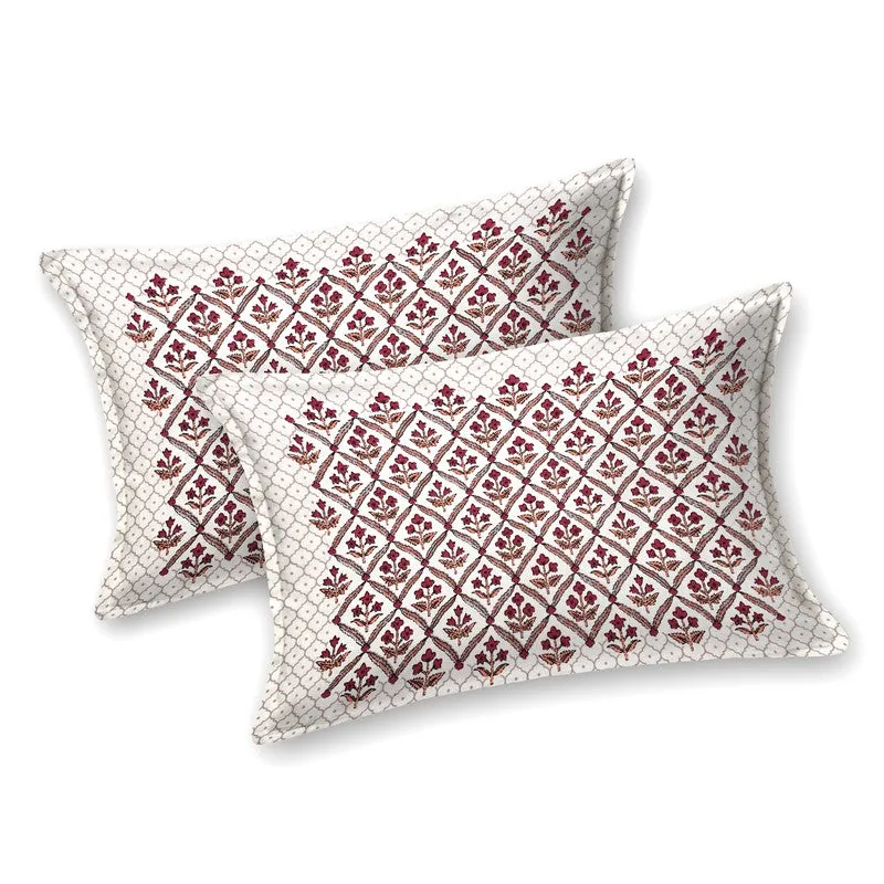 NobleNest Cotton Bedsheet (Pink) - 144 TC media 3