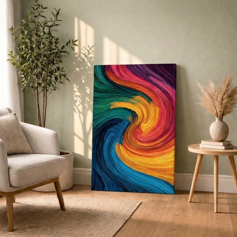 Gridflare Abstract Motion Canvas Wall Art