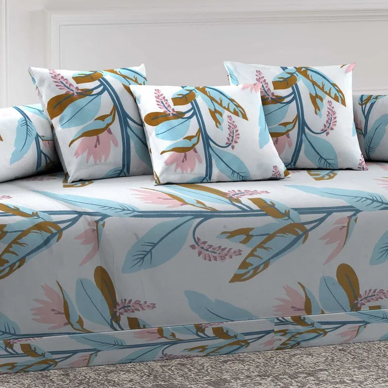 Florado Printed Diwan Set - Six Piece Set media 4