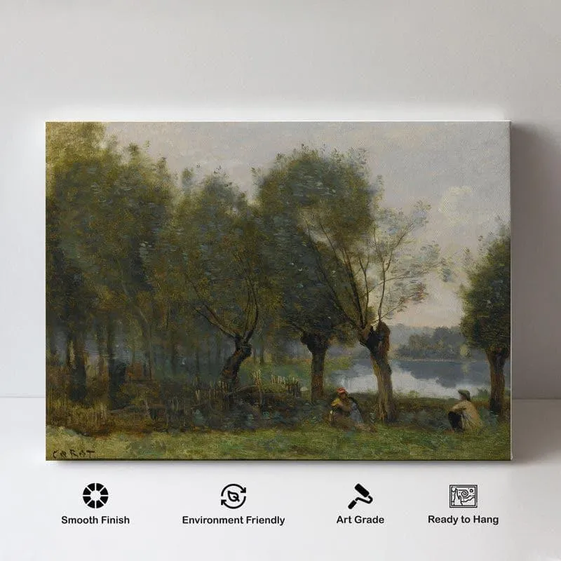 The Riverside Canvas Wall Painting - Gallery Wrap media 4