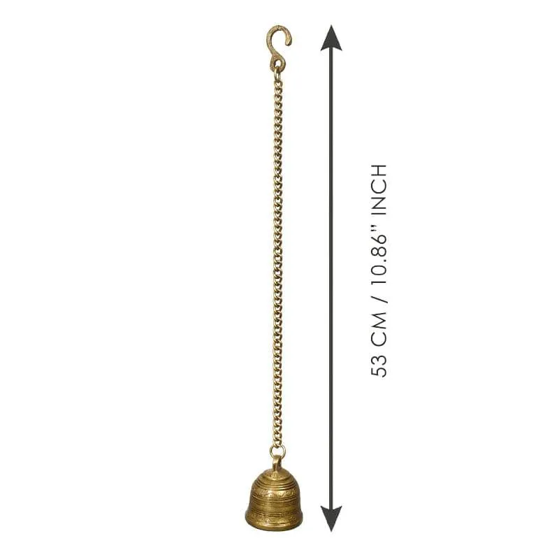Arunya Brass Hanging Bell media 4