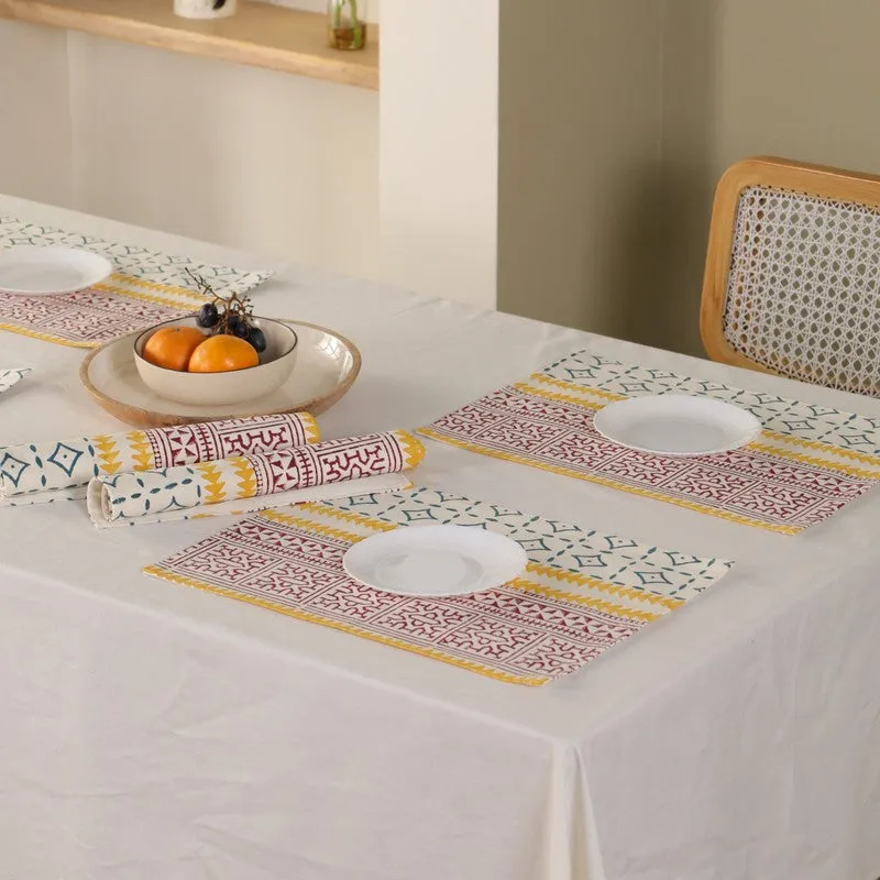 Urban Geometry Canvas Table Mats - Set Of Two media 5