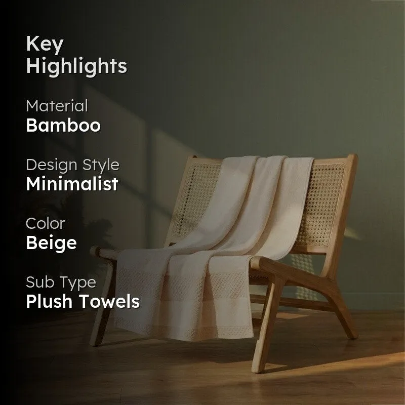 ZenWrap Bamboo Bath Towel - Beige media 2