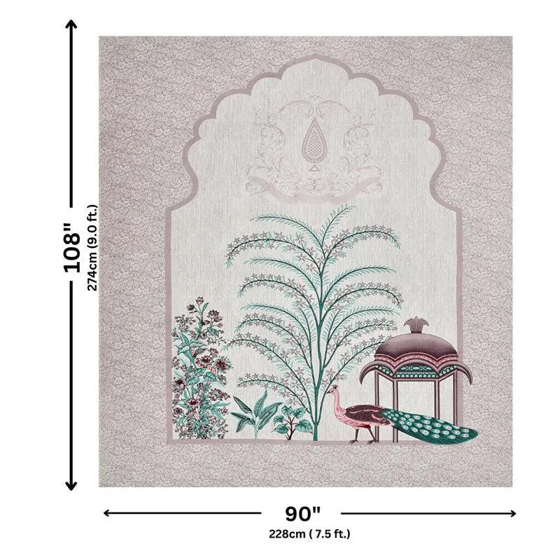 Pushpa Paradise Ethnic Cotton Bedsheet (Maroon) - 140 TC media 6