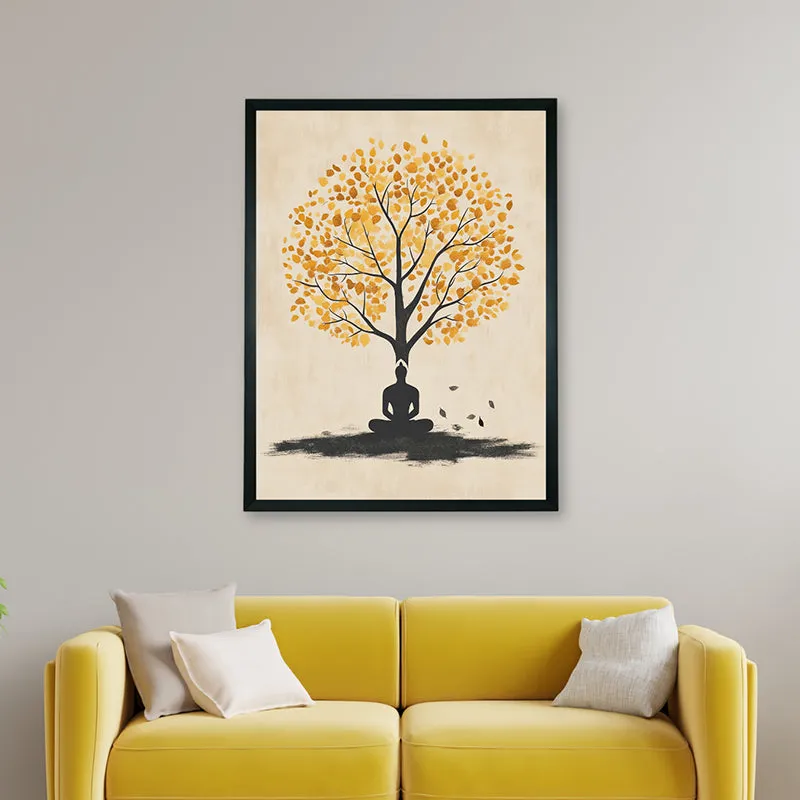 Bodhisattva Silhouette Wall Art With Resin Frame media 5