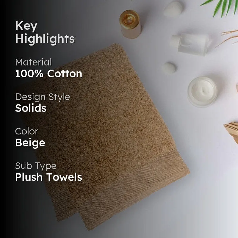 Micro CottonSoft Serenity Solid Bath Towel - Brown media 2