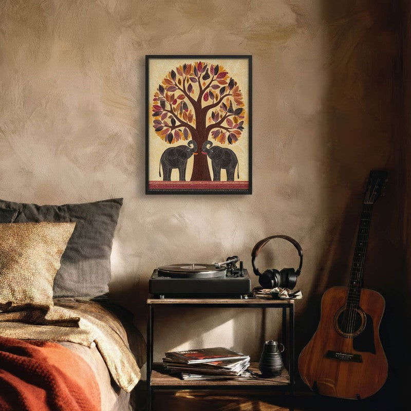Aranya Canvas Wall Painting With Black Frame media 6