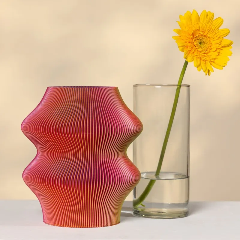 Fig Living Phantom Vase GP RYB (3d Printed) - Two Piece Set media 11