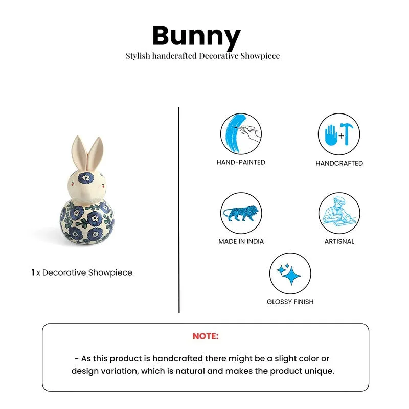 Bunny Ceramic Handpainted Showpiece media 6