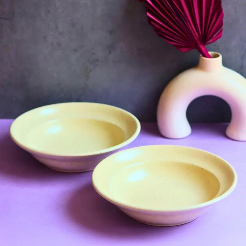 Eriginia Ceramic Pasta Plate - White media 3