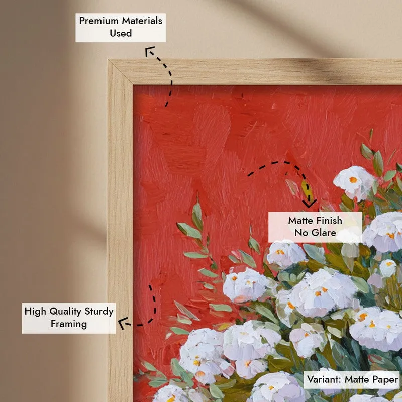 The Silent Orchard Canvas Wall Painting - Brown Frame media 7