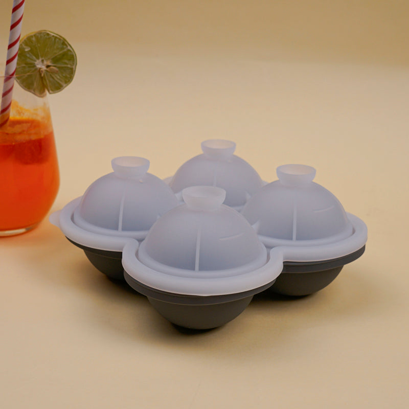 Frost Silicone 4-Cube Ice Mould - Grey media 5