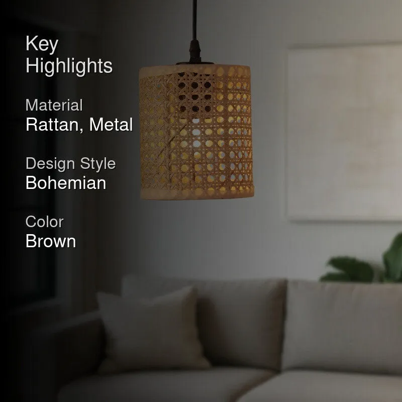 Orranil Rattan Ceiling Lamp media 2