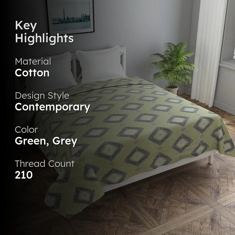 Facet Fusion Cotton Duvet Cover - 210 TC media 2