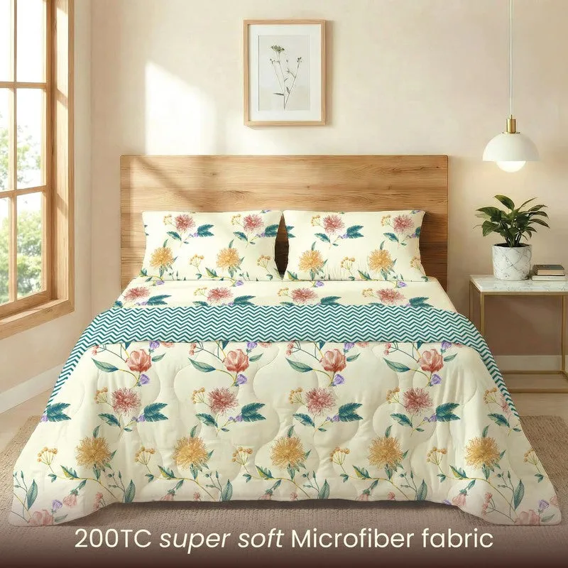Urban Space Lunex Multicolor Glace Cotton,Microfiber Bedding Set (200 TC)  - Four Piece Set media 4