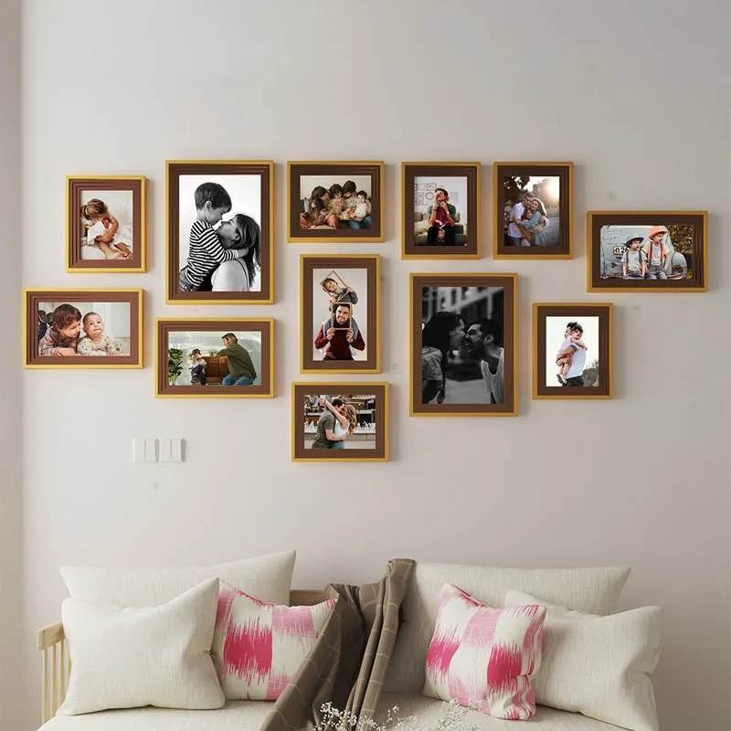 Eclectic Edge Wooden Wall Photo Frame - Set Of Twelve media 1